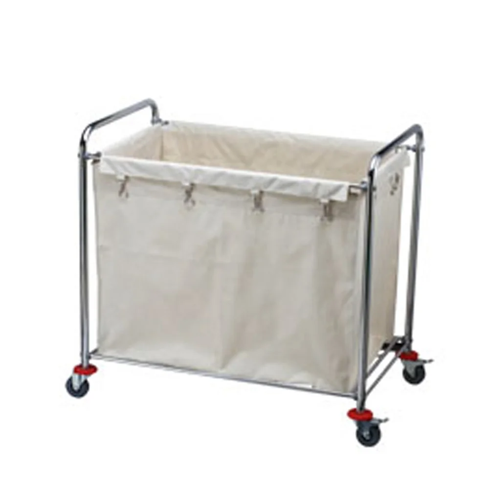 Round Room Service Housekeeping Linen Hand Carts for Hotel