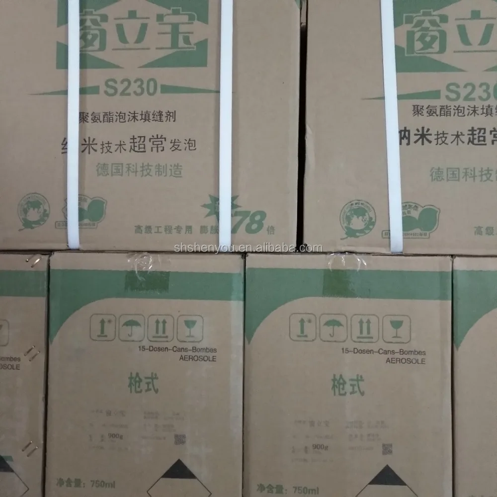 Wholesale Non-flammable Construction Concrete Crack Filler Expanding Polyurethane Spray Foam Insulation Liquid SUNYO Packing
