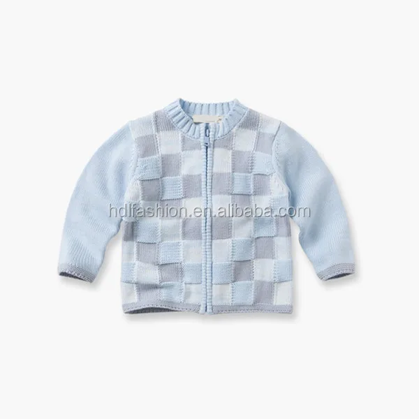 Детская одежда, чистый белый органический хлопок, машинная вязка, свитер для маленьких мальчиков