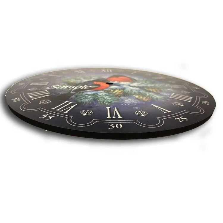 Reloj de pared de sublimación de mdf, reloj de pared, precio al