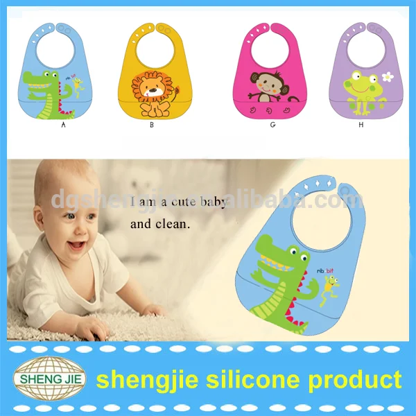 oem новый дизайн фантазии и мягкого силикона ребенка нагрудники из shengjie fatcory