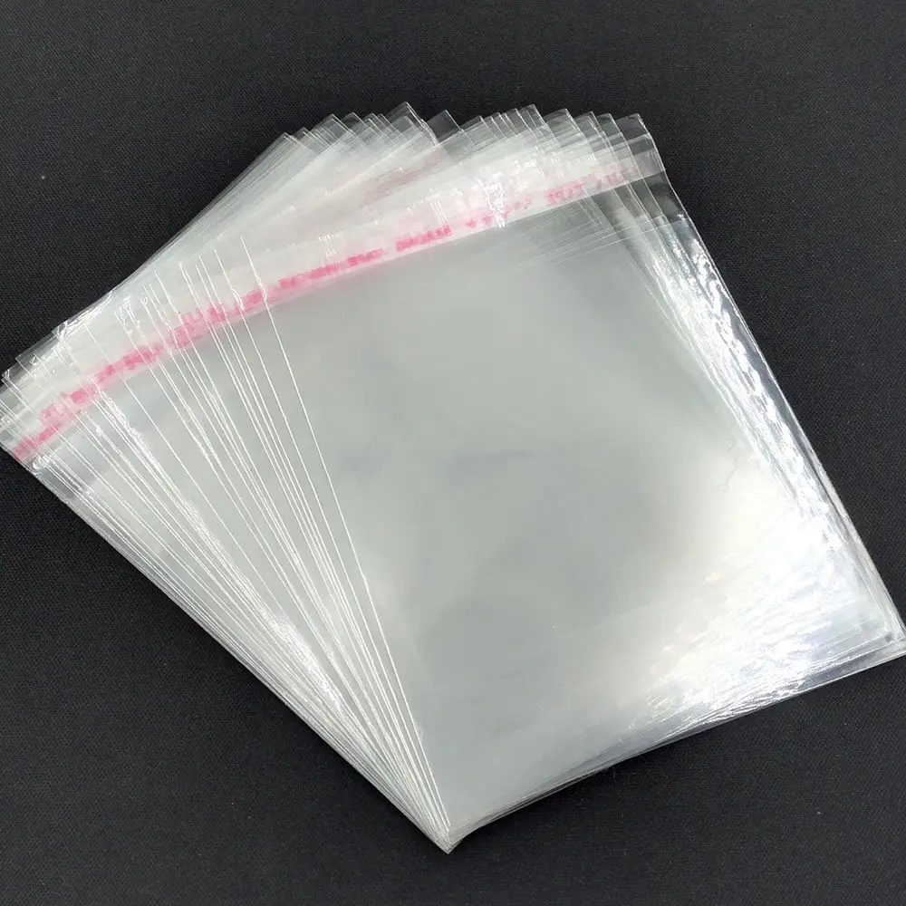 Пакет прозрачный ПП 20*15см 25мкм со скотчем полипропилен 1/100/2000шт