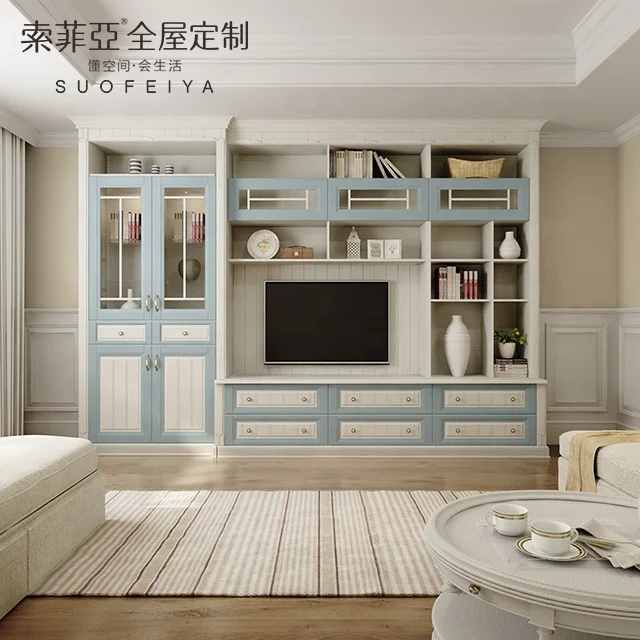 
Комплект Мебели SUOFEIYA для гостиной в средиземноморском стиле из МДФ 