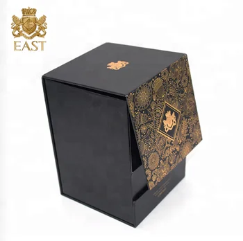 Eastbox LOGO Customized Arabic Dubai Magnetic Flip Luxury Paper Hardcover Packaging Perfume Box