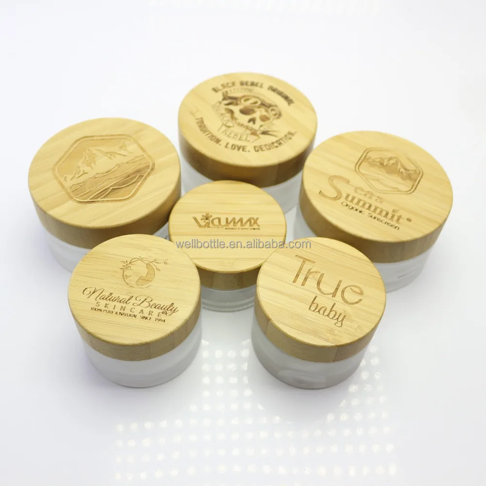 Download Luxury Cream Jar 30g 50g 100g Frosted Cosmetic Jars Glass Jars With Wooden Caps Engraving Bamboo Lid Bj 013z Buy Frosted Cosmetic Jars Glass Jars Wooden Caps Engraving Bamboo Lid Cosmetic Jars Glass Jars