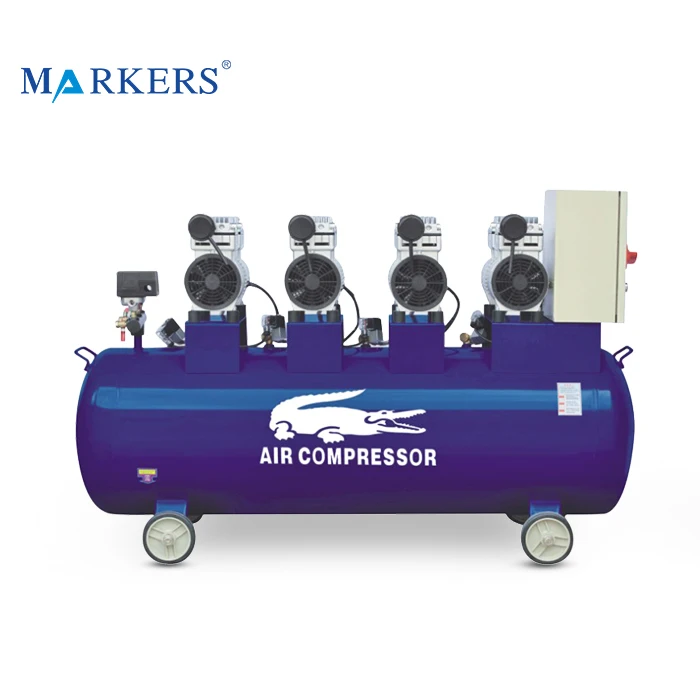 
 Бесшумный безмасляный воздушный компрессор воздуха 5 л. С. 7,5 кВт л. С.  