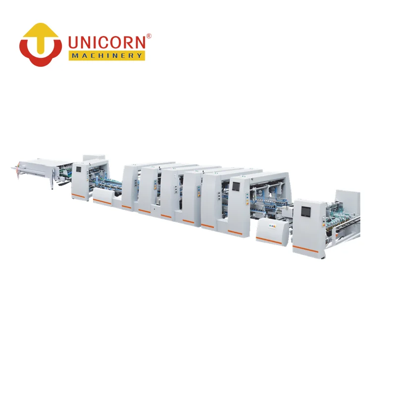 
 Автоматическая коробка Папка Gluer Угловые вставки края складывая холодного склеивания машина  