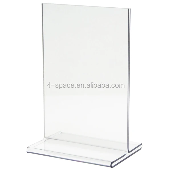 10 A6 Landscape Two Sided Acrylic Perspex Menu Sign Display Holder Counter Stand