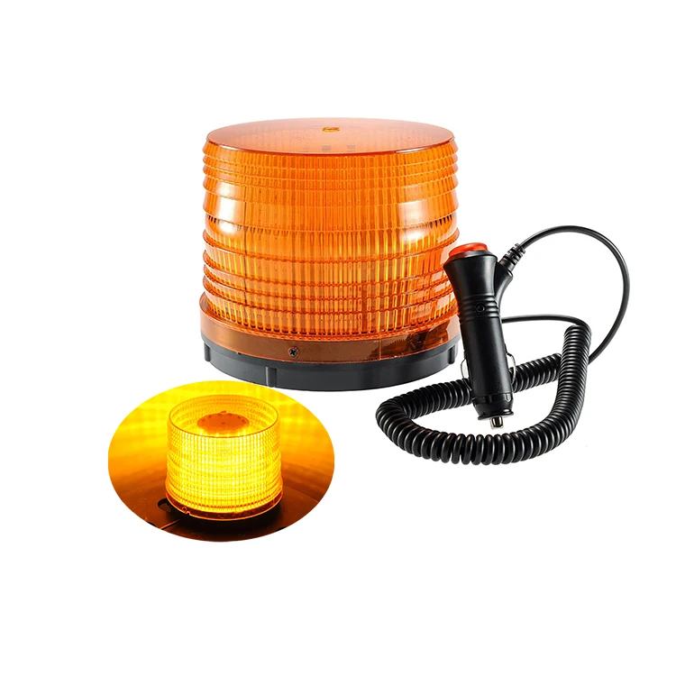 Emergency Amber LED Warning Light Rotating Beacon for Cars and Trucks Other Car Light Accessory