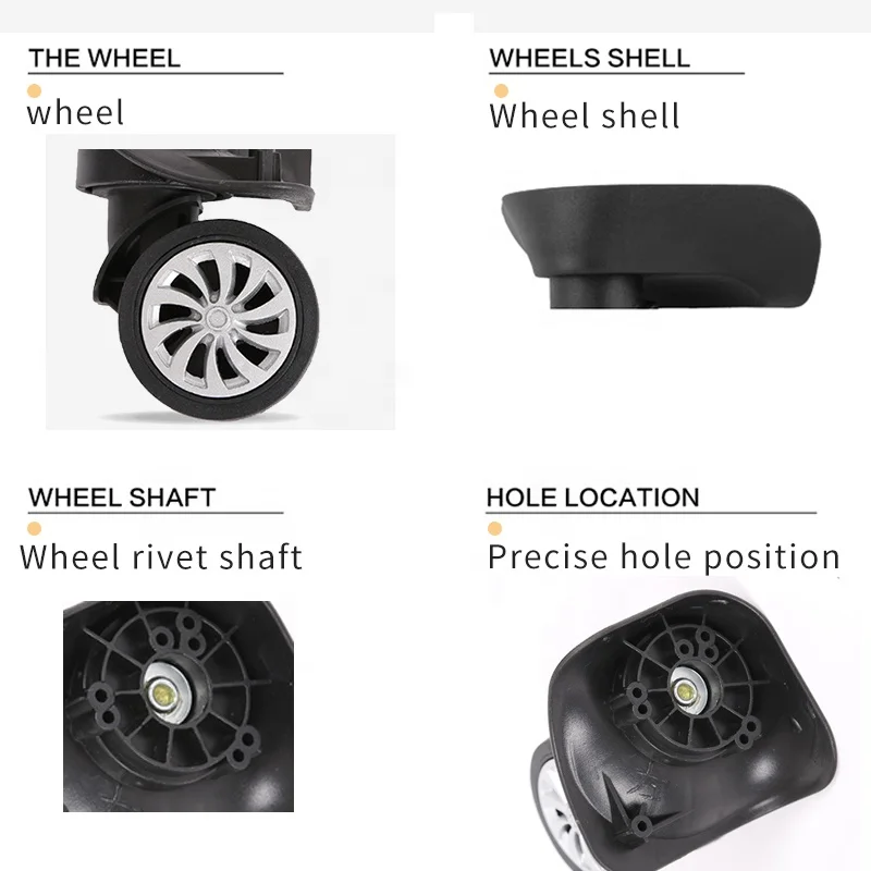 Universal Luggage Wheels Durable and Reliable Accessories