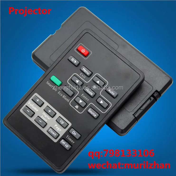 ZF Gray 28 Keys CXWY Universal Remote Control for Projector Sanyo Z800 With Transparent Rubber Big Buttons