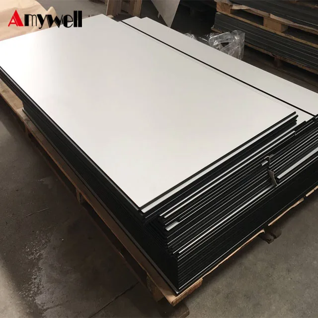 Amywell matte surface 16mm white color solid chemical resistant laboratory bench top