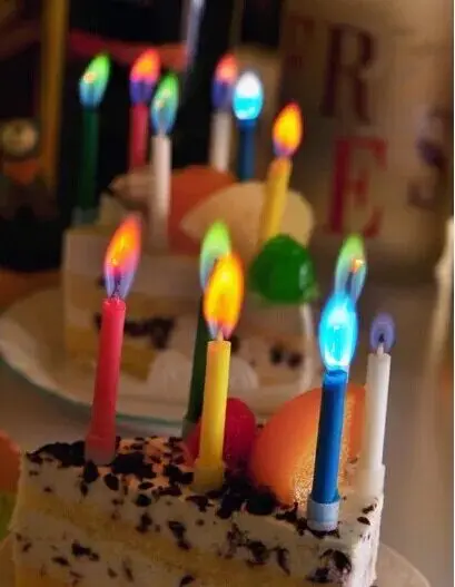 ScrapCooking 0358 - Candele lunghe torcenti pastello a spirale multicolore – Twisted Candles per torta di compleanno – Decorazione per bambini adulto, in paraffina con picchi