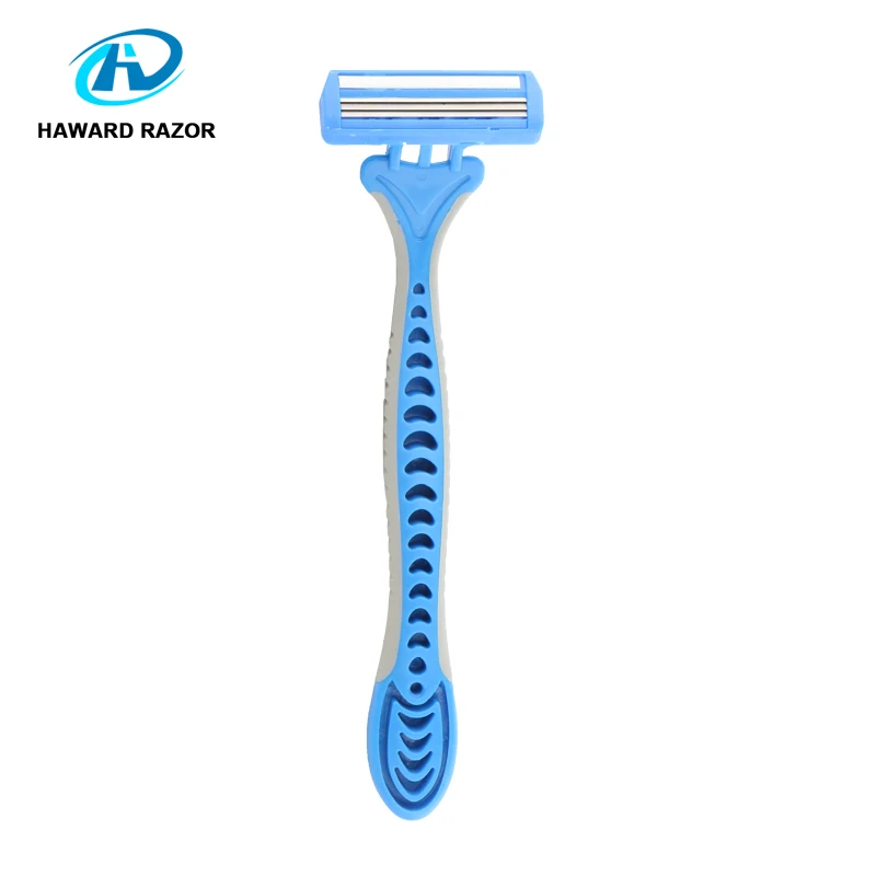 LOW MOQ Triple Blade with Pivoting Head Disposable razor