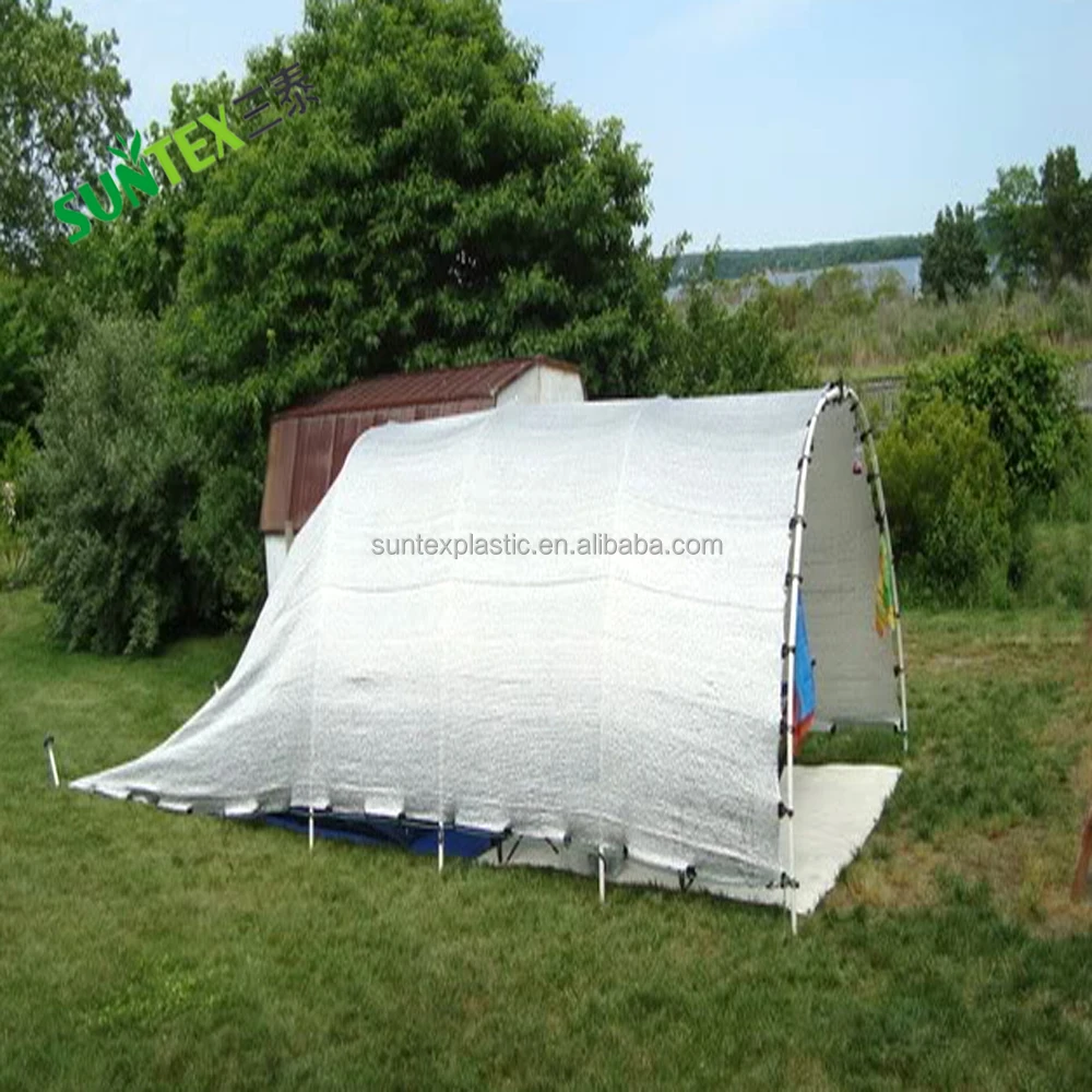 Filet D'ombrage Voiture 3x4m - Protection Solaire 80% - Réfléchissant Aluminium - Pour Chien, Camping