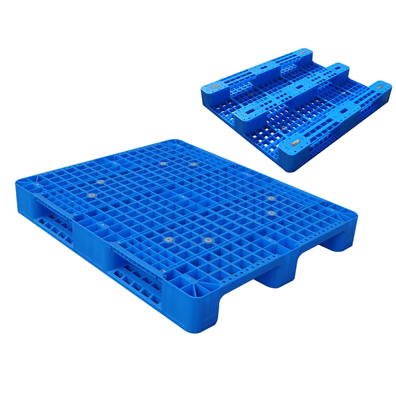 Heavy duty steel reinforced hdpe industrial warehouse storage 1200x1000x150 mm plastic euro pallet price