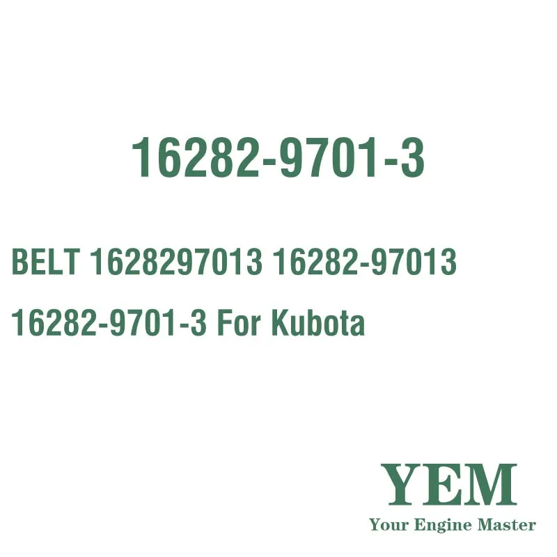 BELT 1628297013 16282-97013 16282-9701-3 for Kubota