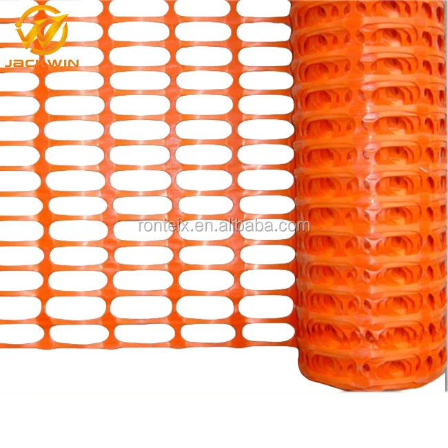 1m x 50m Orange Plastic Safety Barrier Mesh Fencing Net Events Projects Garden 