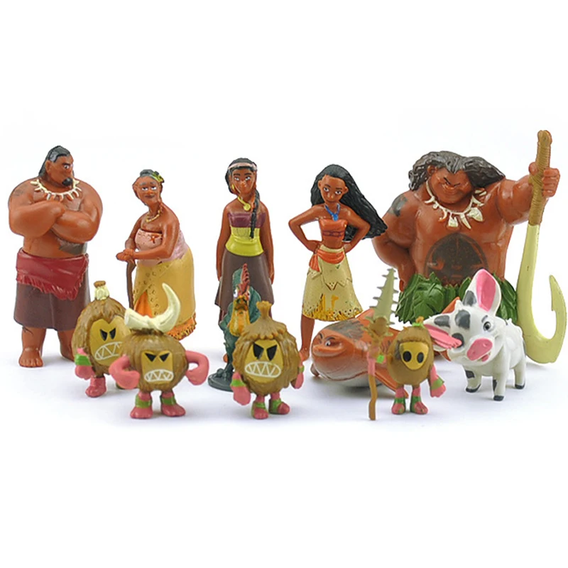 12pcs Set Movie Moana Action Figure For Adult And Kid Cake Toppers Birthday Buy Moana Toy Adult Cartoon Movies Collection Model Product On Alibaba Com