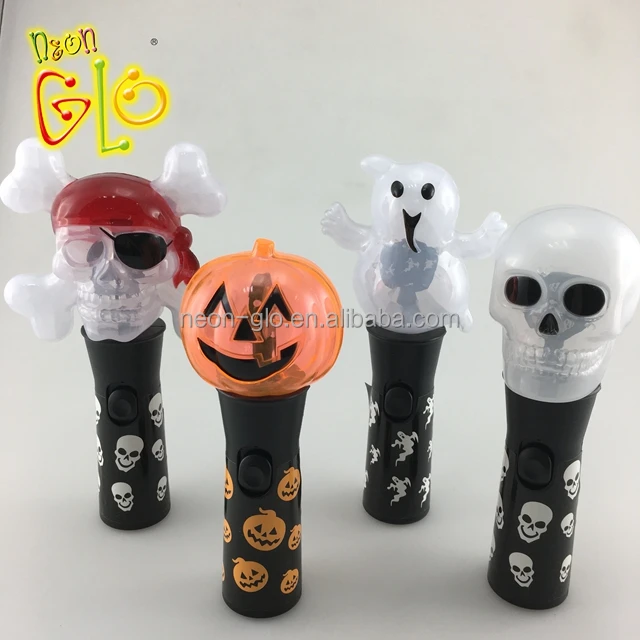 China Factory Provide LED Light up Halloween Spinner Toys for Kids