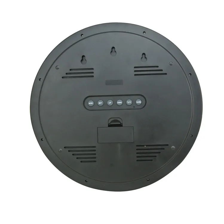 Цифровые круглые большие настенные часы «сделай сам» с ЖК-дисплеем, календарем, термометром, часы для гостиной, домашнего декора