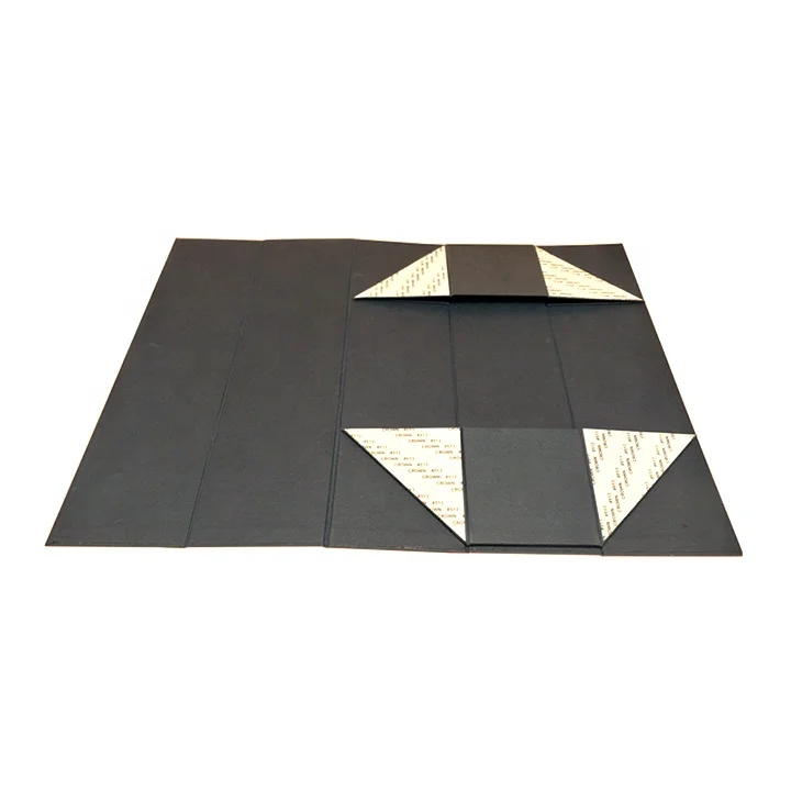 Роскошная Черная картонная плоская Складная Подарочная коробка с логотипом на заказ, коробка для вина с магнитной застежкой