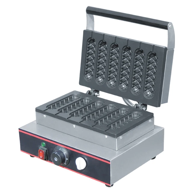 業務用スナック機器6部クリスプメーカーワッフルマシン業務用