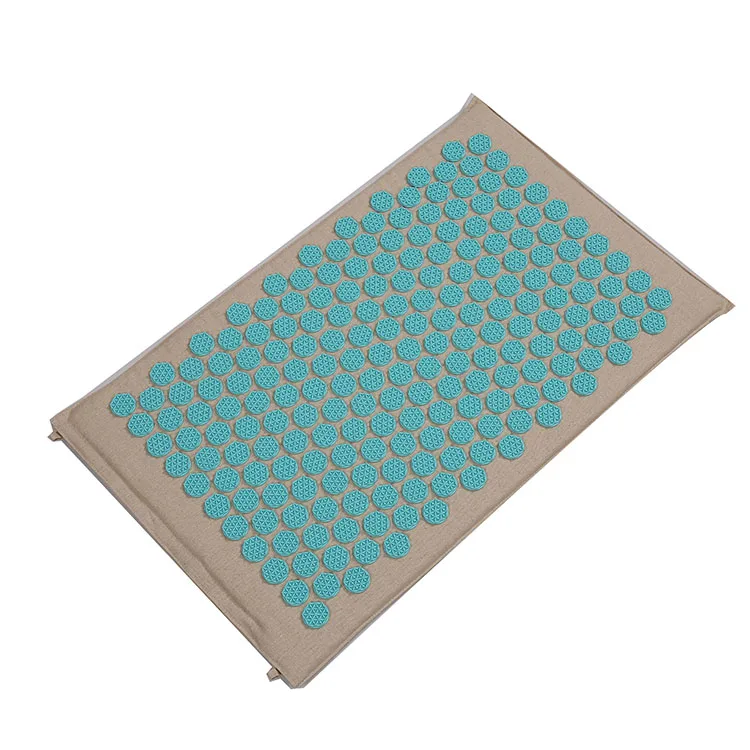 Обезболивающий коврик для акупрессуры из 100% натурального хлопка и льна с наполнителем кокосового волокна