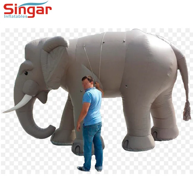 Outdoor Advertising Giant Inflatable Elephant 2m Animal Mascot Real Blow Up White  Elephant For Parade Show - AliExpress