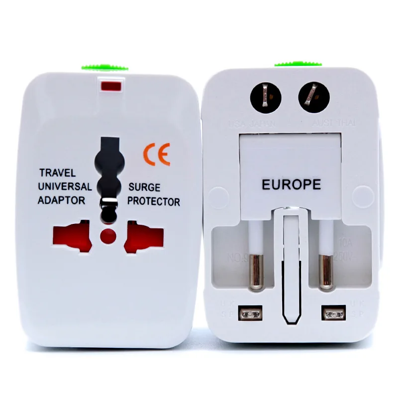 Universal Plug All-in-one World Travel AC Power Adapter Converter to US/EU/UK/AU