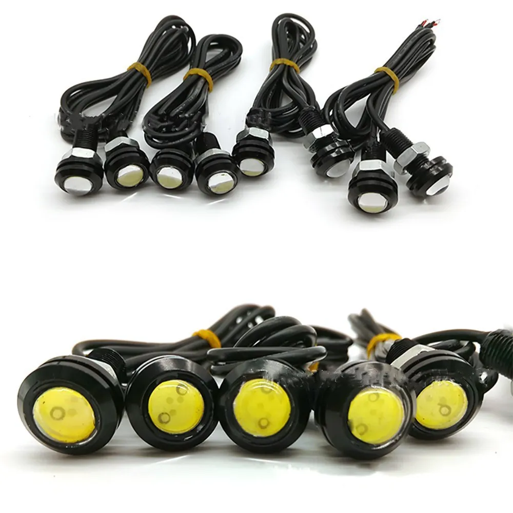 Идеальная светодиодная 23 мм Автомобильные светодиодные Eagle Eye DRL Противотуманные фары светодиодные фары 12V реверсивная Парковка сигнала светодиодные дневные ходовые огни