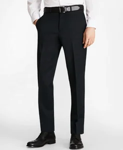 Large Size Well Fitted Black Plain Wedding Party Formal Clothes Man Suit Trousers Formal Pants Men