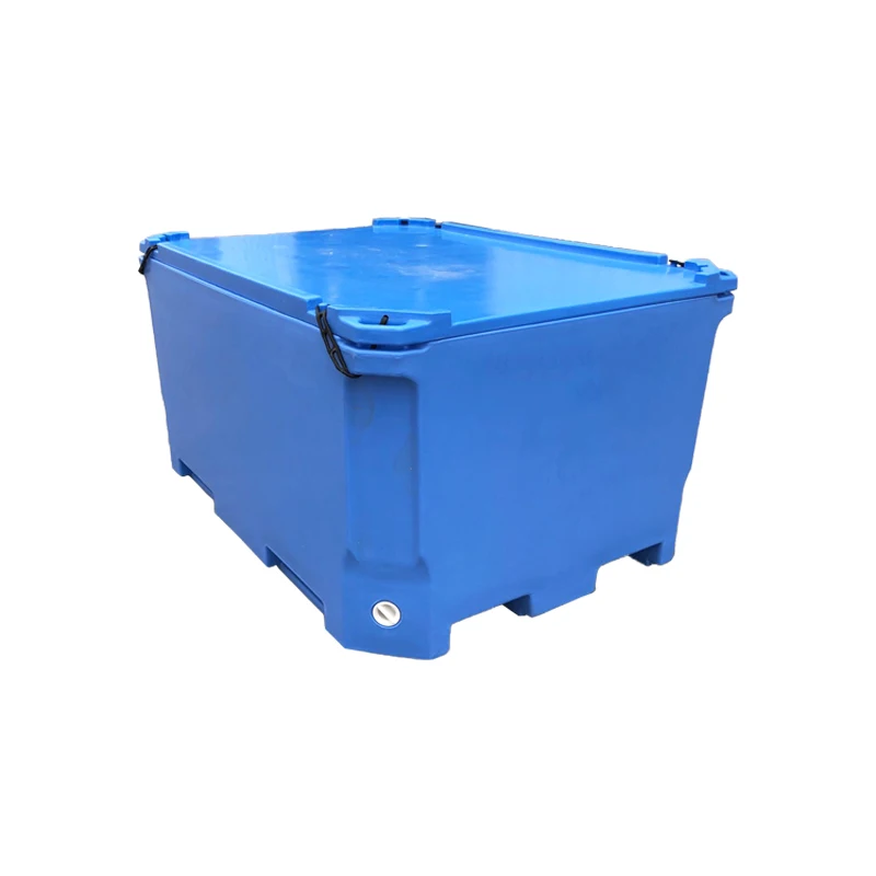 Plastic Fish Container Food Transport Cooler Box Ice Box Fish Bin