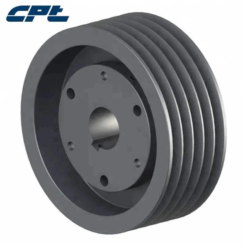 CPT 5 Grooves 5C Series Elevator Drive Pulley V-Belt Cone Pulley for QD Bushings OEM Customizable