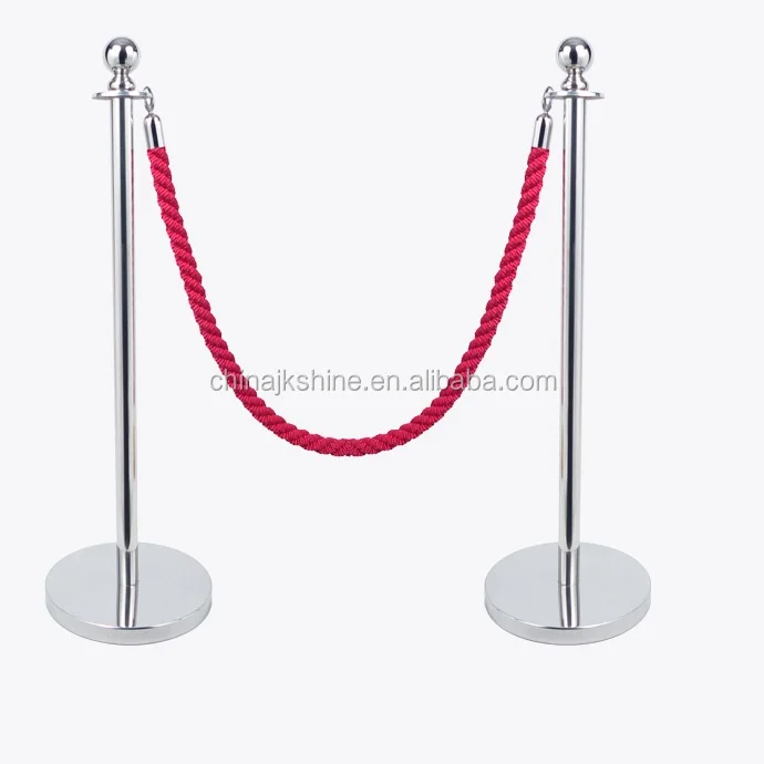High Quality 2m Twisted Queue Barrier Rope Red for Posts Stands Exhibition