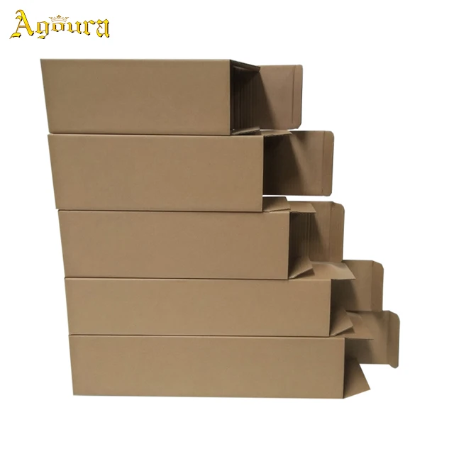 Customized Dimensions Acceptable Rectangular Carton Packaging Box Foldable Kraft Paper Box