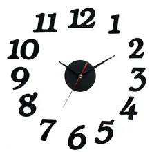 DIY Self Wall Clock Adhesive Decal Modern Wall Digit Room Interior Decoration