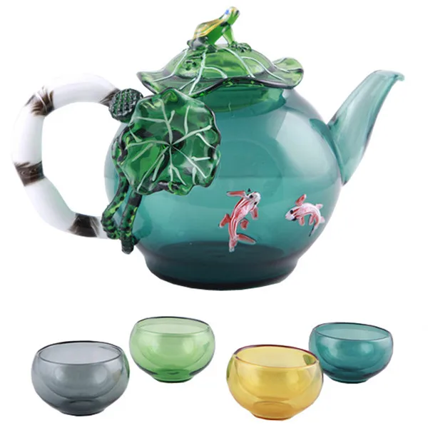 Antique Hand Made Fancy Glass Japanese Tea Set Buy Japanese Tea Set