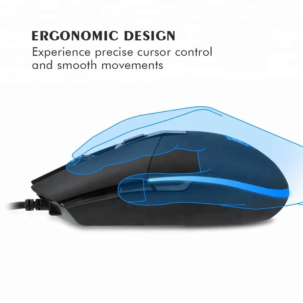 Горячая amazon EasySMX V50 проводной RGB игровая мышь для gamer выбор