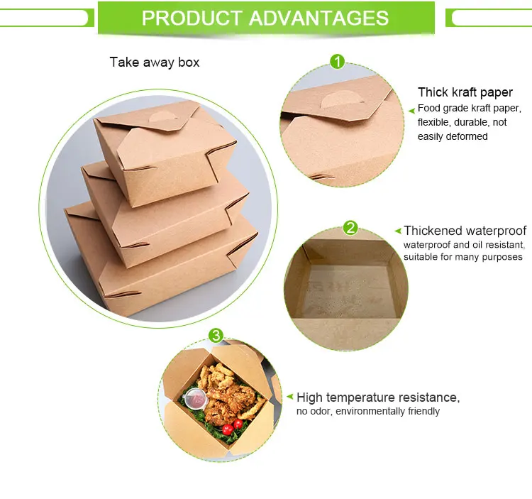 PE Coated food grade paper Snack Pail / Take away Noodle/ Soup Pail Box hot food paper box