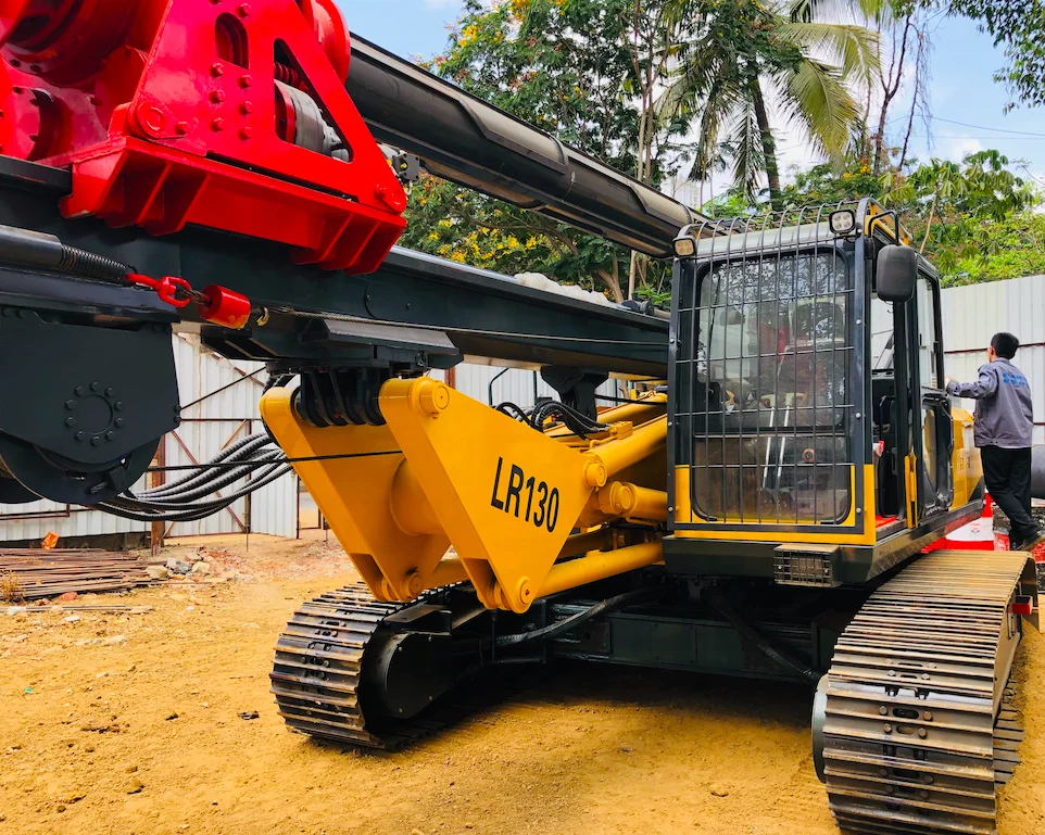 LR130 30m Pile Driving Machine Helical Screw Piles Work Used Rotary Drilling Piling Rig Machine Price
