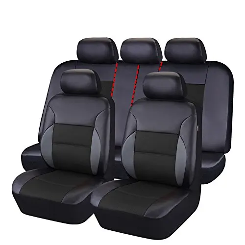 Universal Mesh Fabric PVC PU Pure Half Leather Car Seat Cover