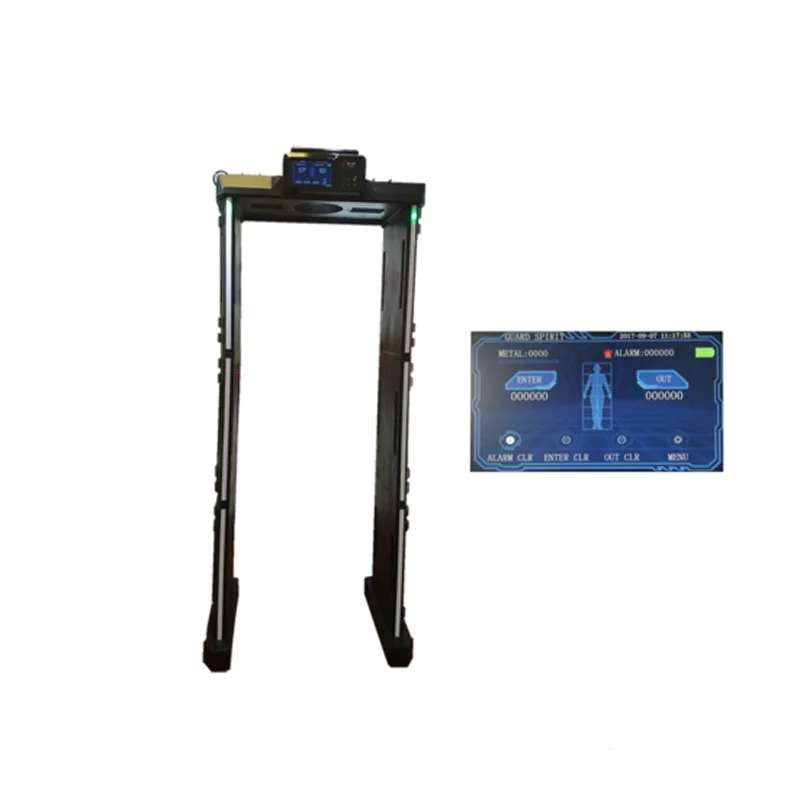 Secuera 33 Scanning Zone IP65 Security Scanner Door Frame Full Body Walk Through Metal Detector Price