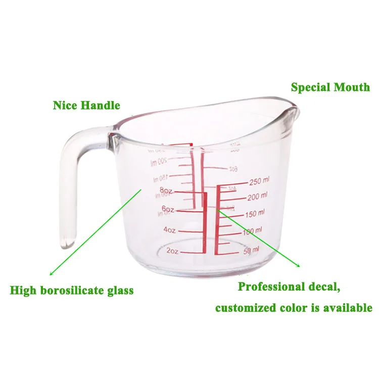 High Borosilicate 3 Piece Glass Measuring Cup Set - Buy High