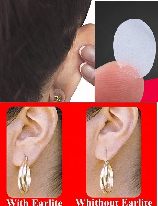 Ear Lobe Support Patch Pack of 60/ 6 sheet for Heavy Earrings