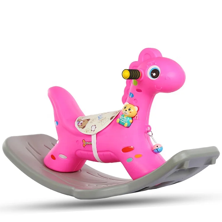 Colorful Animals Gygy Rocking Horse Toy to Ride with Wheels