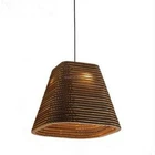 Corrugated Lights Recycled Corrugated Cardboard Brown Paper Lights Chandelier Lamp