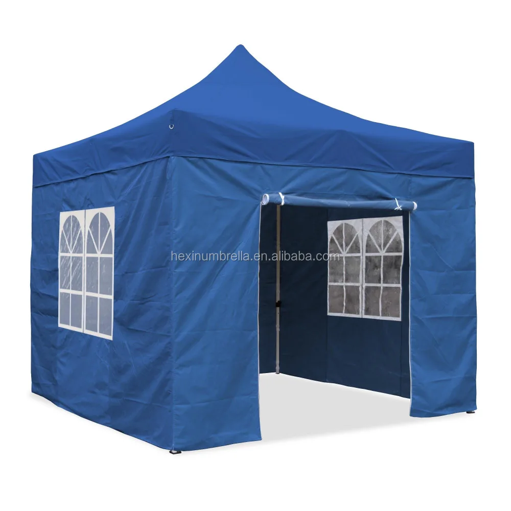 Gazebo 3x3m Wedding Tent Marquee Canopy With Bars Pop Up Heavy Duty NEW 