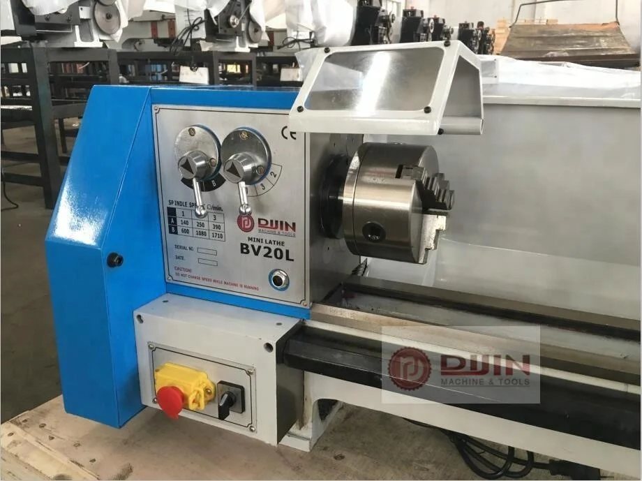 bench lathe bv20l Manual metal lathe belt drive turning length 520mm