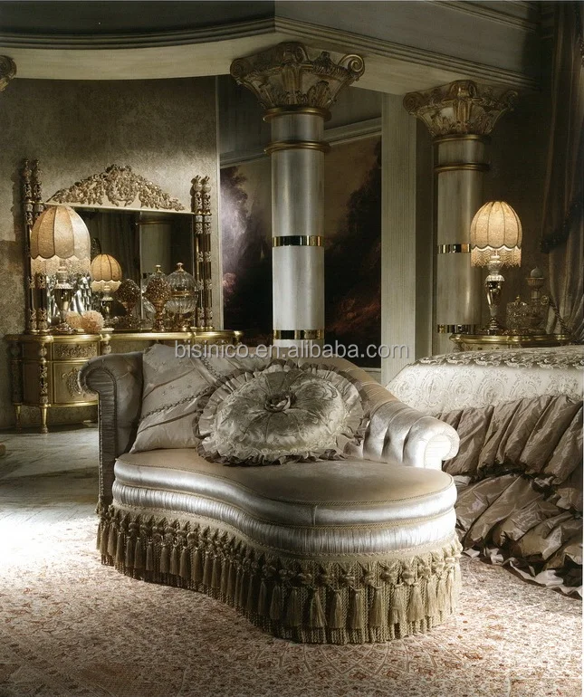 Perfect Color Matched Gold and Black Appealing Chesterfild Chaise Lounge